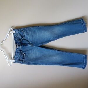 FREE PEOPLE Crop Medium Wash Jeans Blue Jeans Size 27